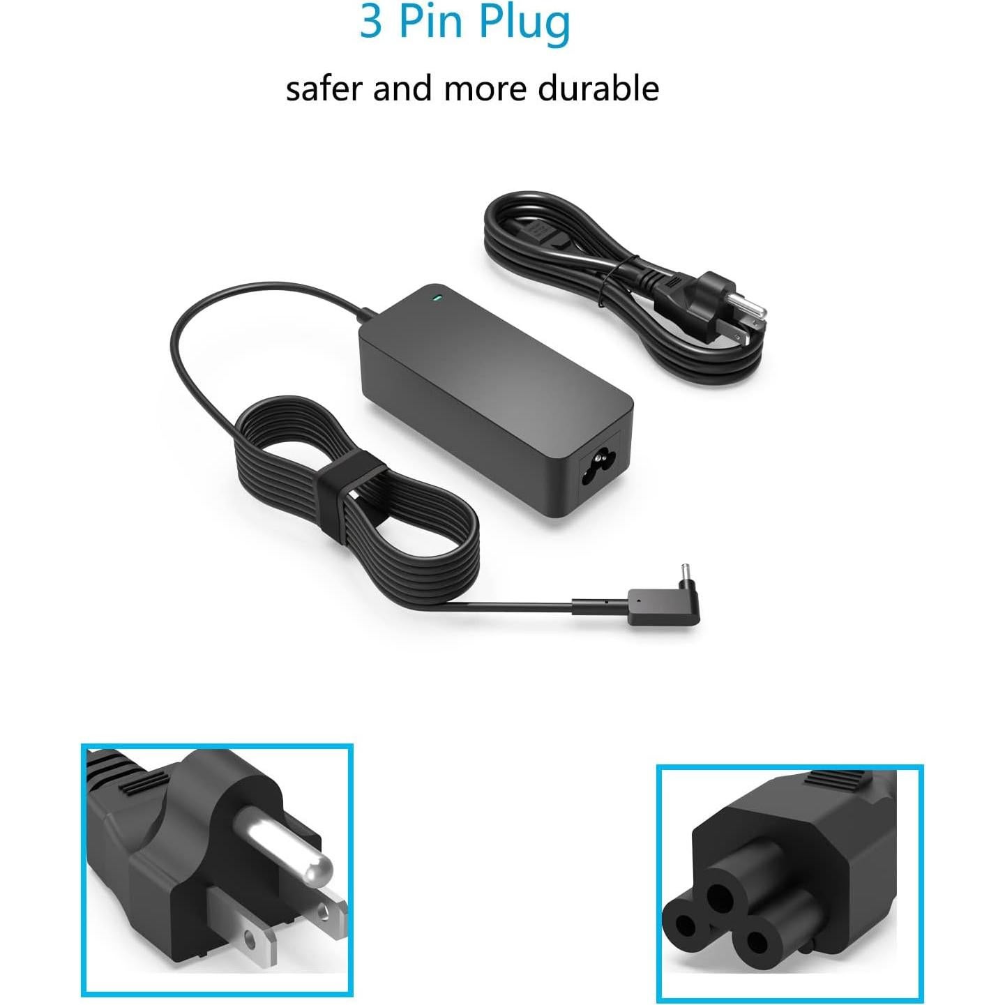 Cargador Superer 65W/45W Compatible con Acer Chromebook