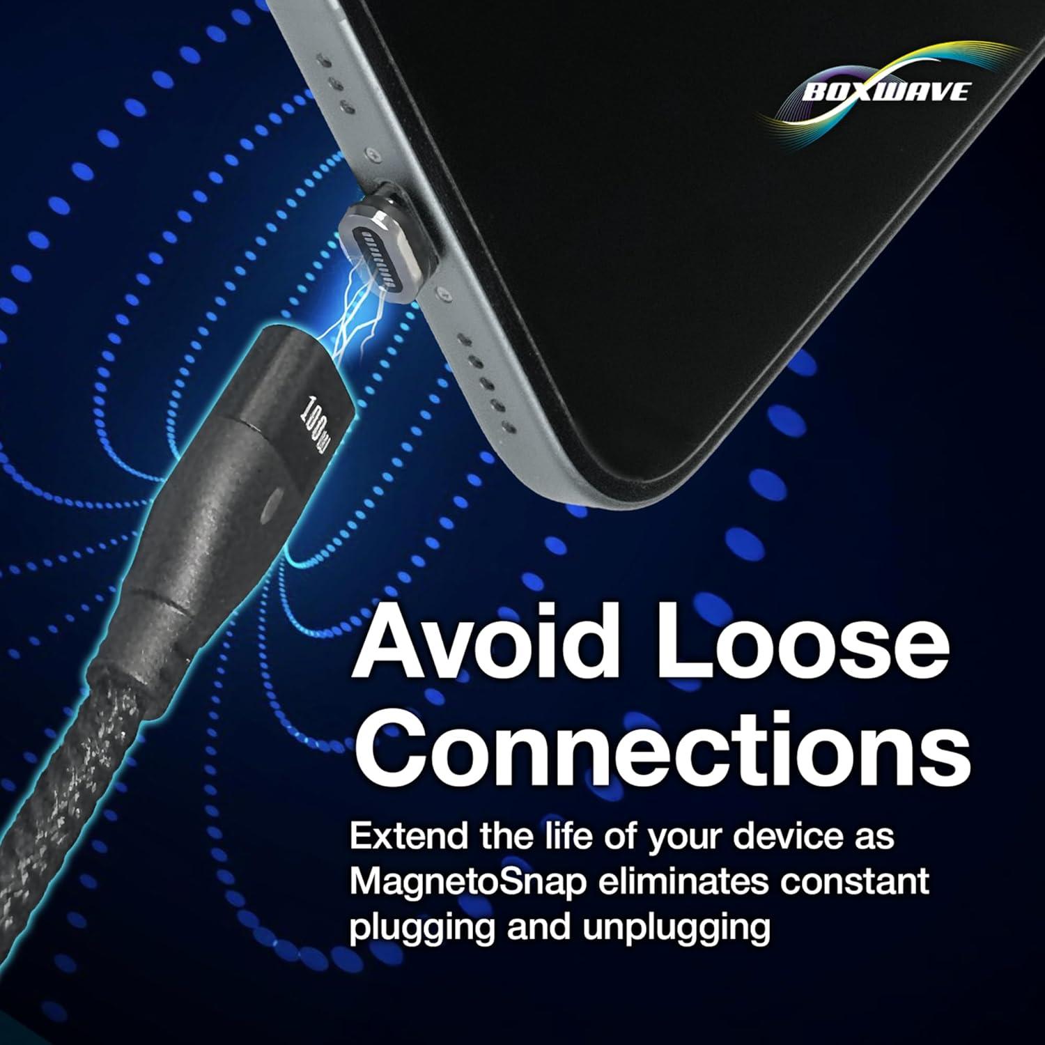 Cable MagnetoSnap BoxWave 100W USB-C Micro para Eurocom