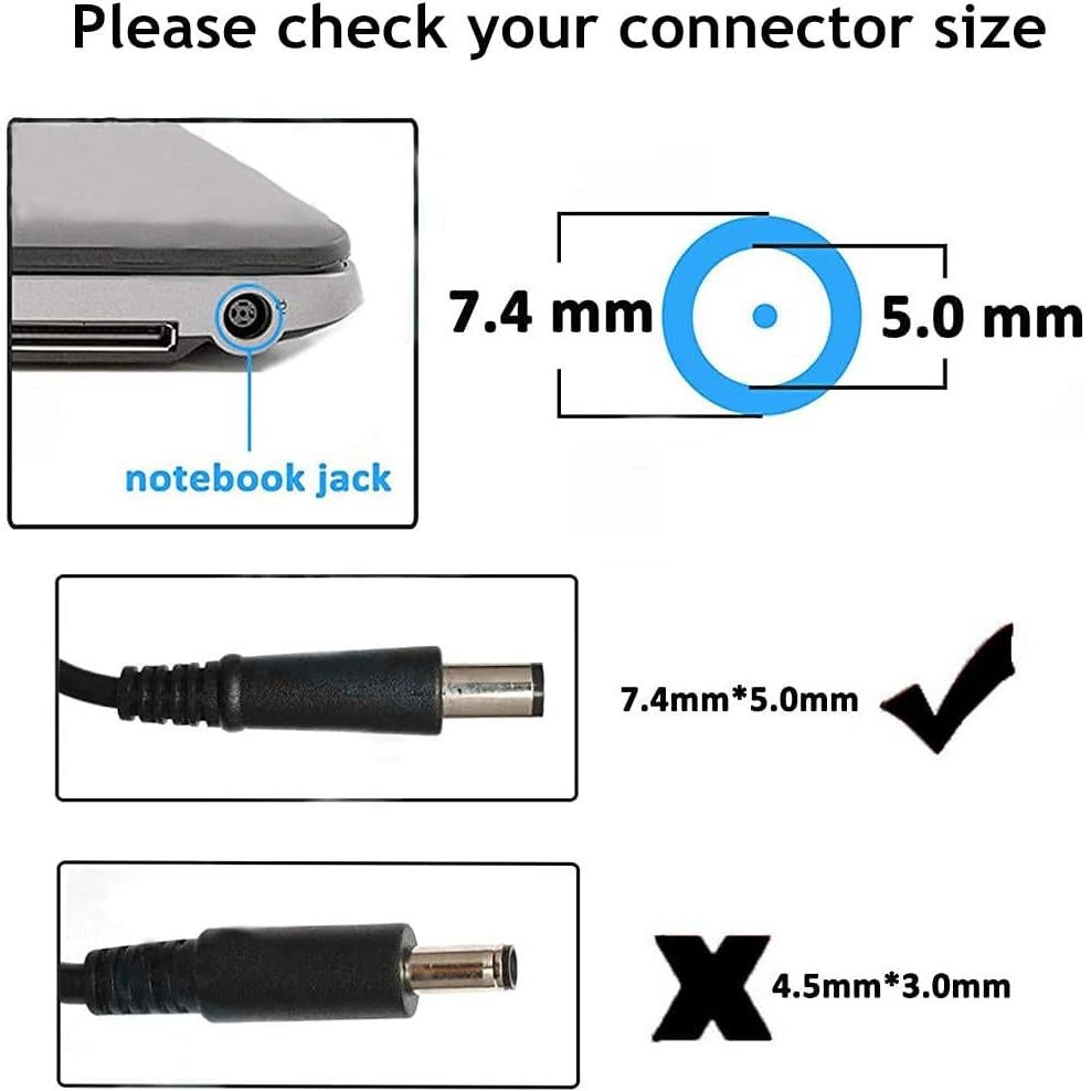 Adaptador de CA 65W Vinperny para Dell Chromebook e Inspiron