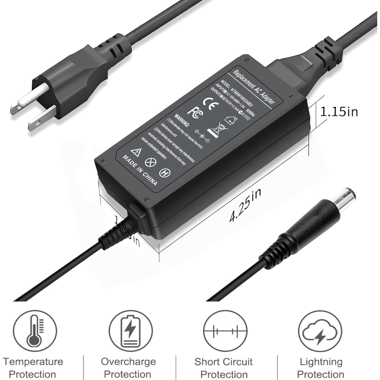 Adaptador de CA 65W Vinperny para Dell Chromebook e Inspiron