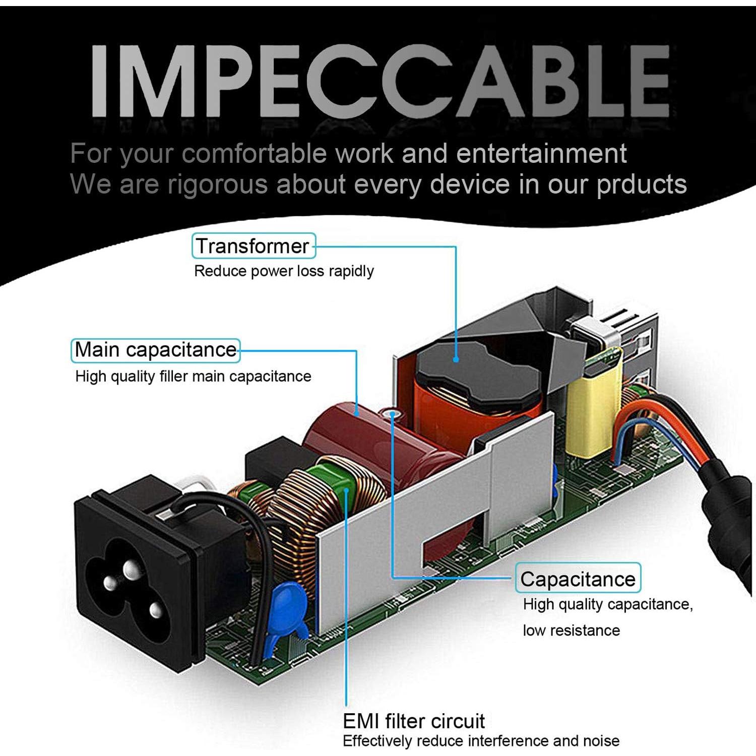 Adaptador de CA 65W Vinperny para Dell Chromebook e Inspiron