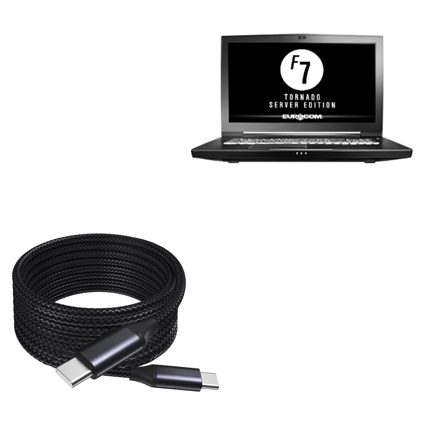 Cable USB-C BoxWave 3.05m 100W Nylon Trenzado para Eurocom