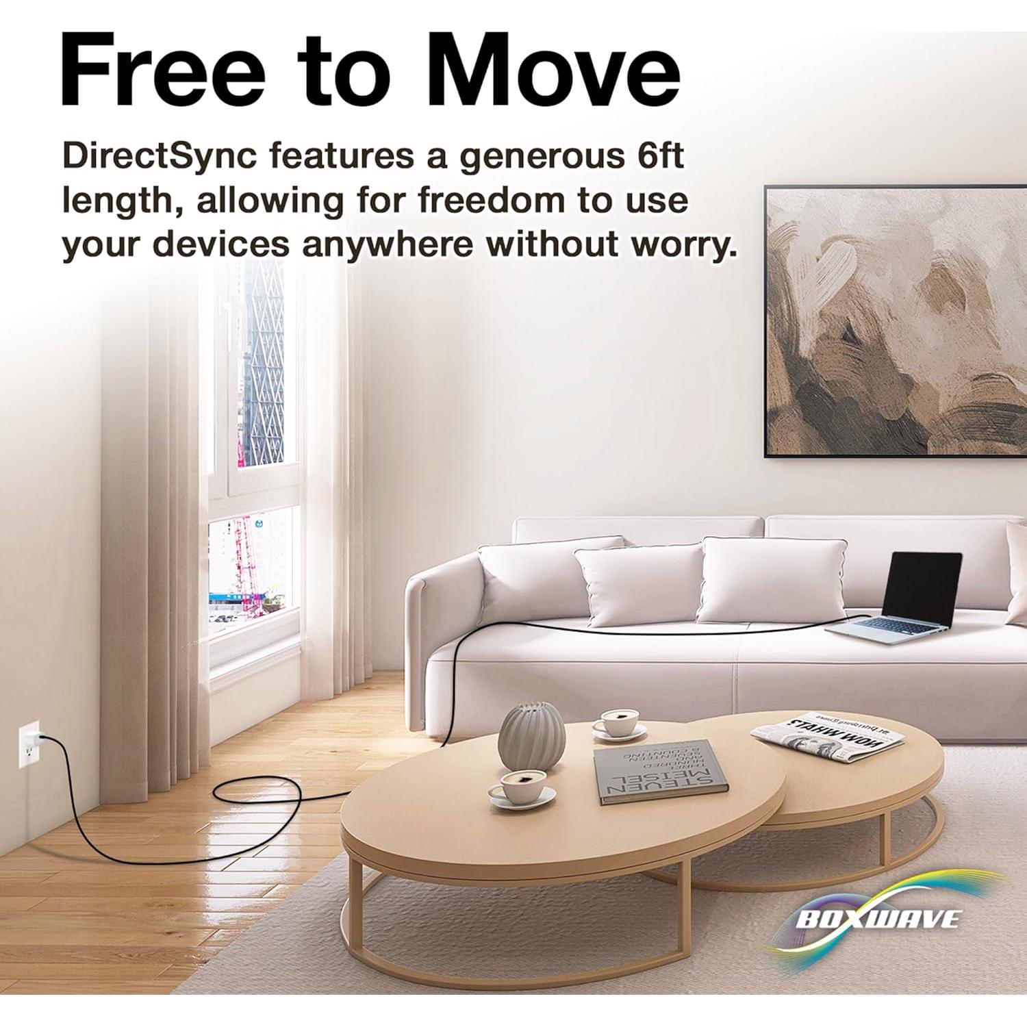 Cable USB-C BoxWave 3.05m 100W Nylon Trenzado para Eurocom