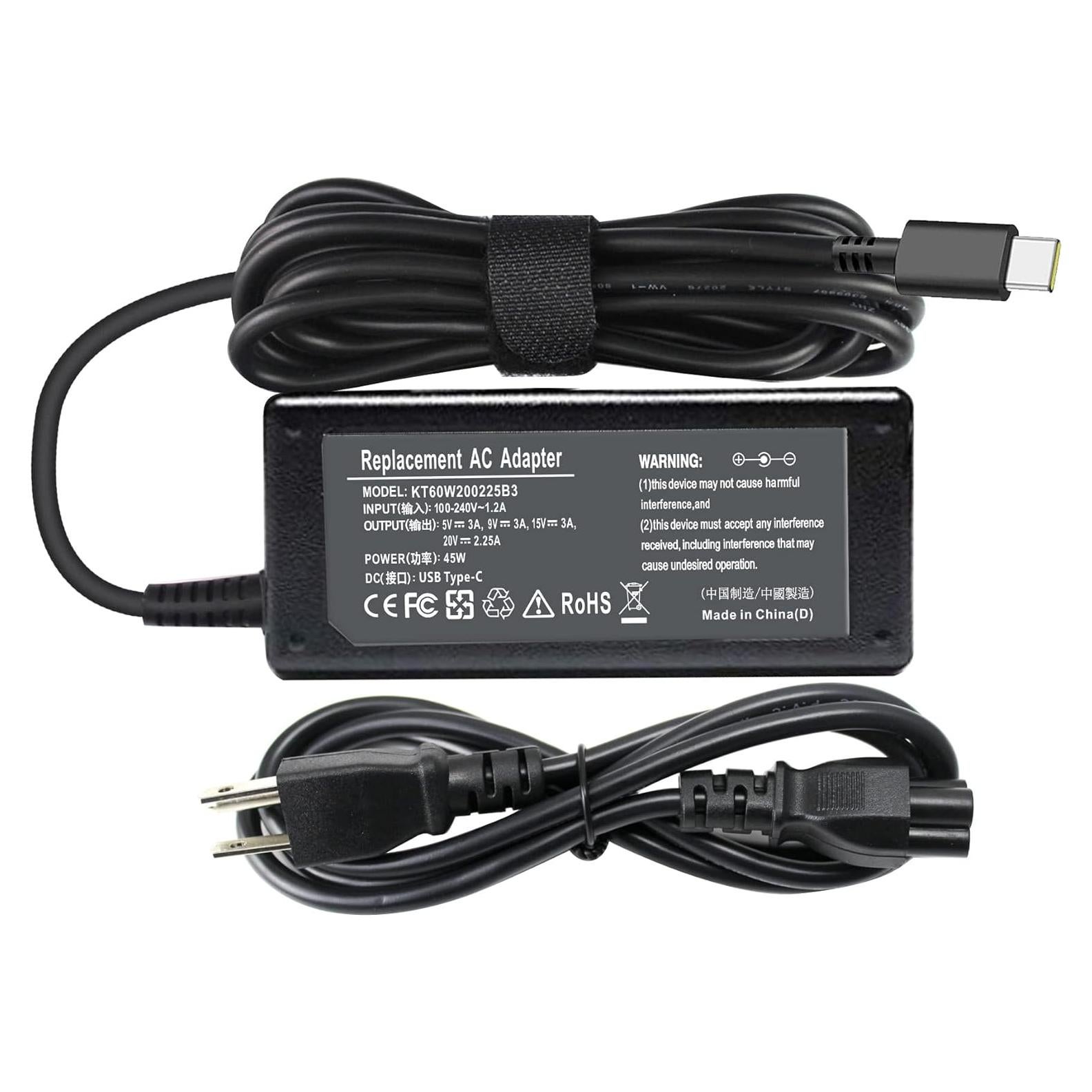 Cargador USB C 45W Emanjor para Samsung Chromebook y más