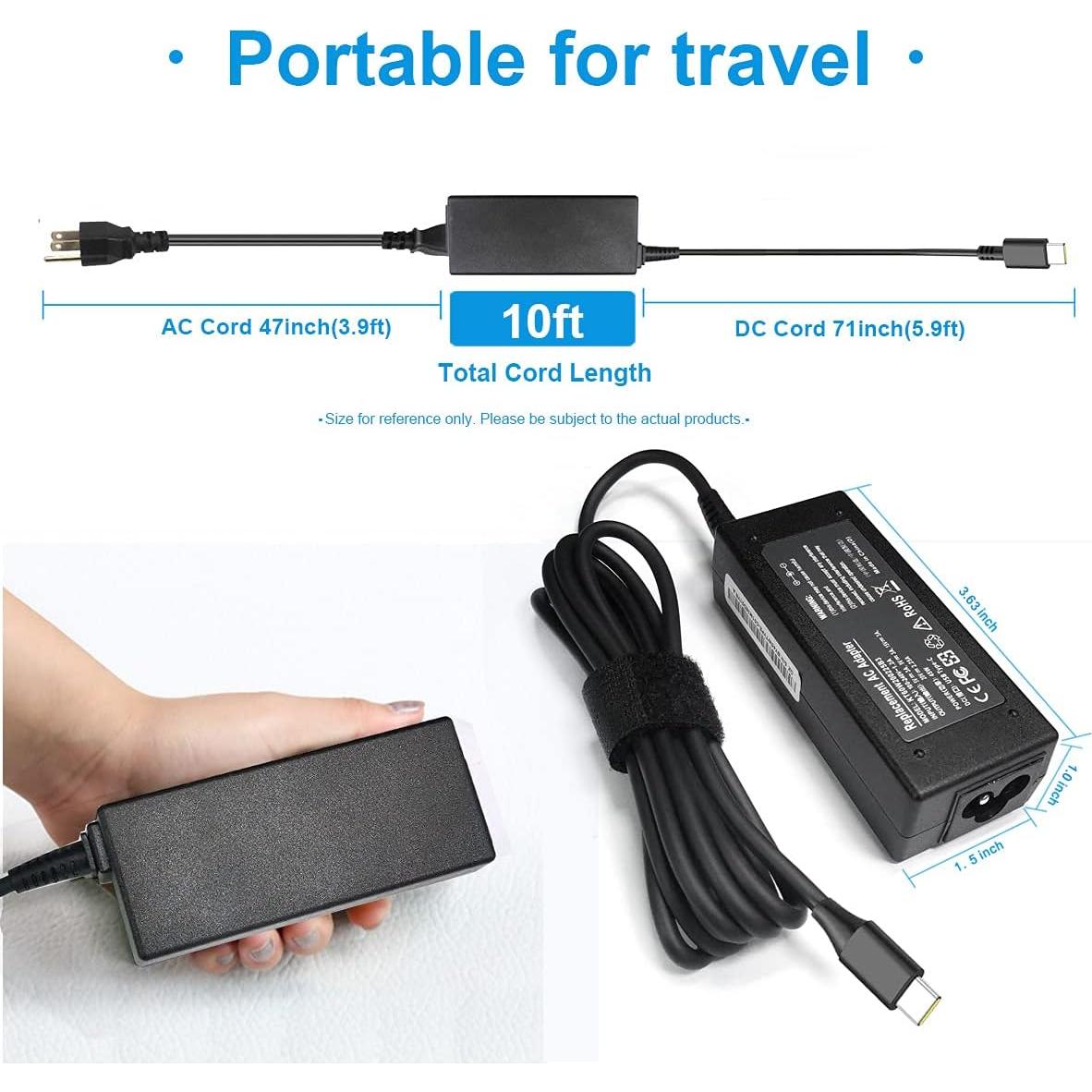 Cargador USB C 45W Emanjor para Samsung Chromebook y más