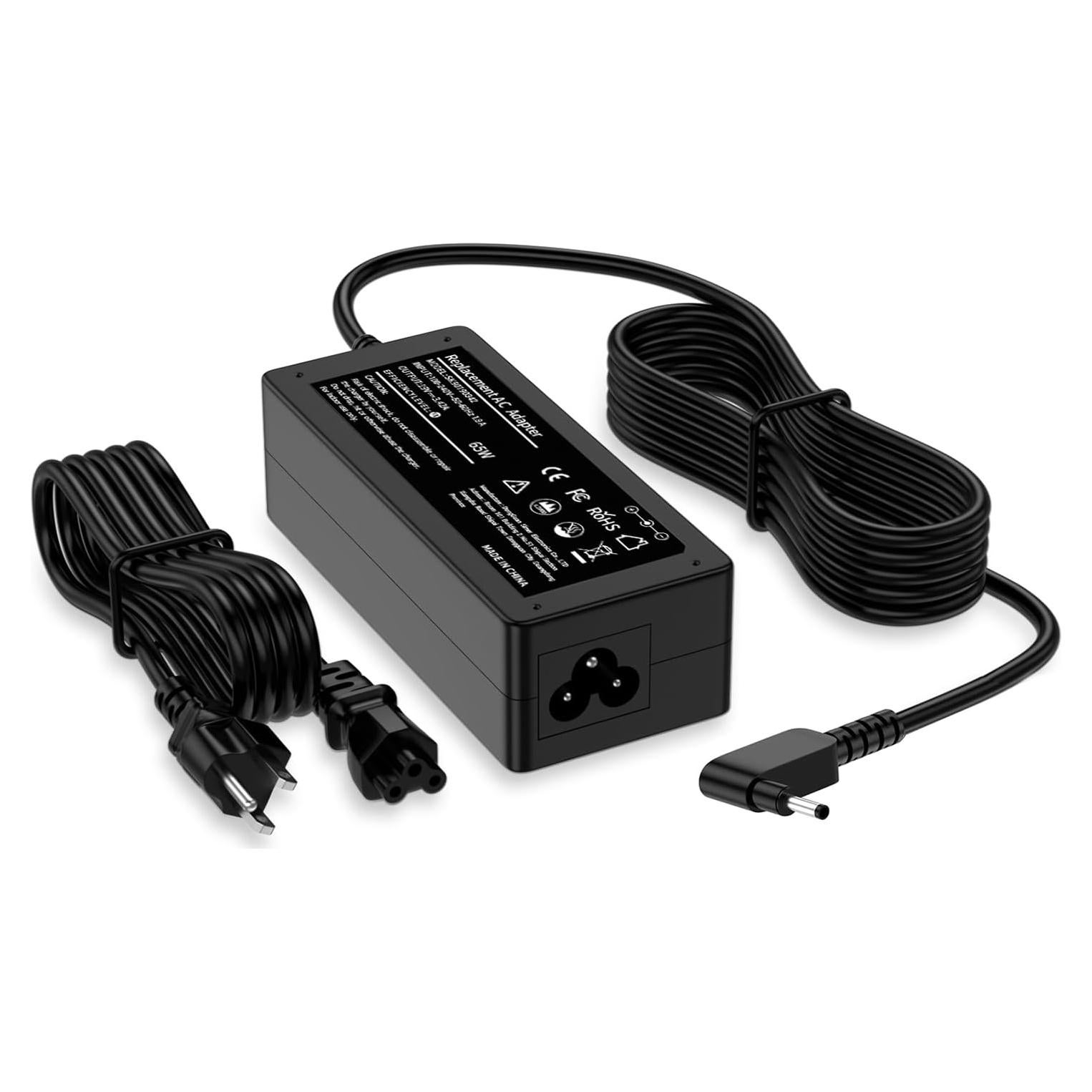 Cargador de Laptop Ryaobwu 65W Compatible con Acer Aspire y Chromebook