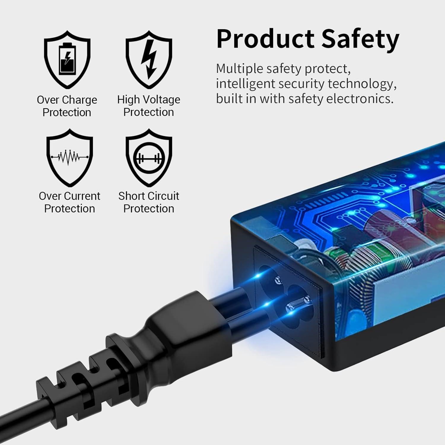 Cargador de Laptop Ryaobwu 65W Compatible con Acer Aspire y Chromebook