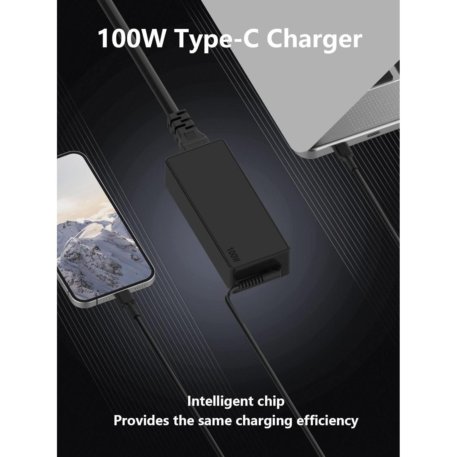 Cargador USB C 100W DONGGUAN para Laptop Asus, MacBook, Lenovo, HP