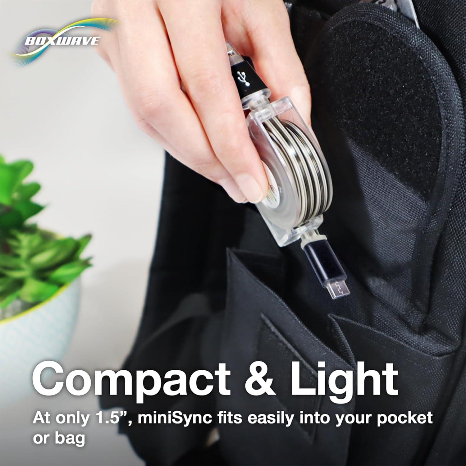 Cable Retráctil BoxWave Compatible con Lava Z71 - miniSync