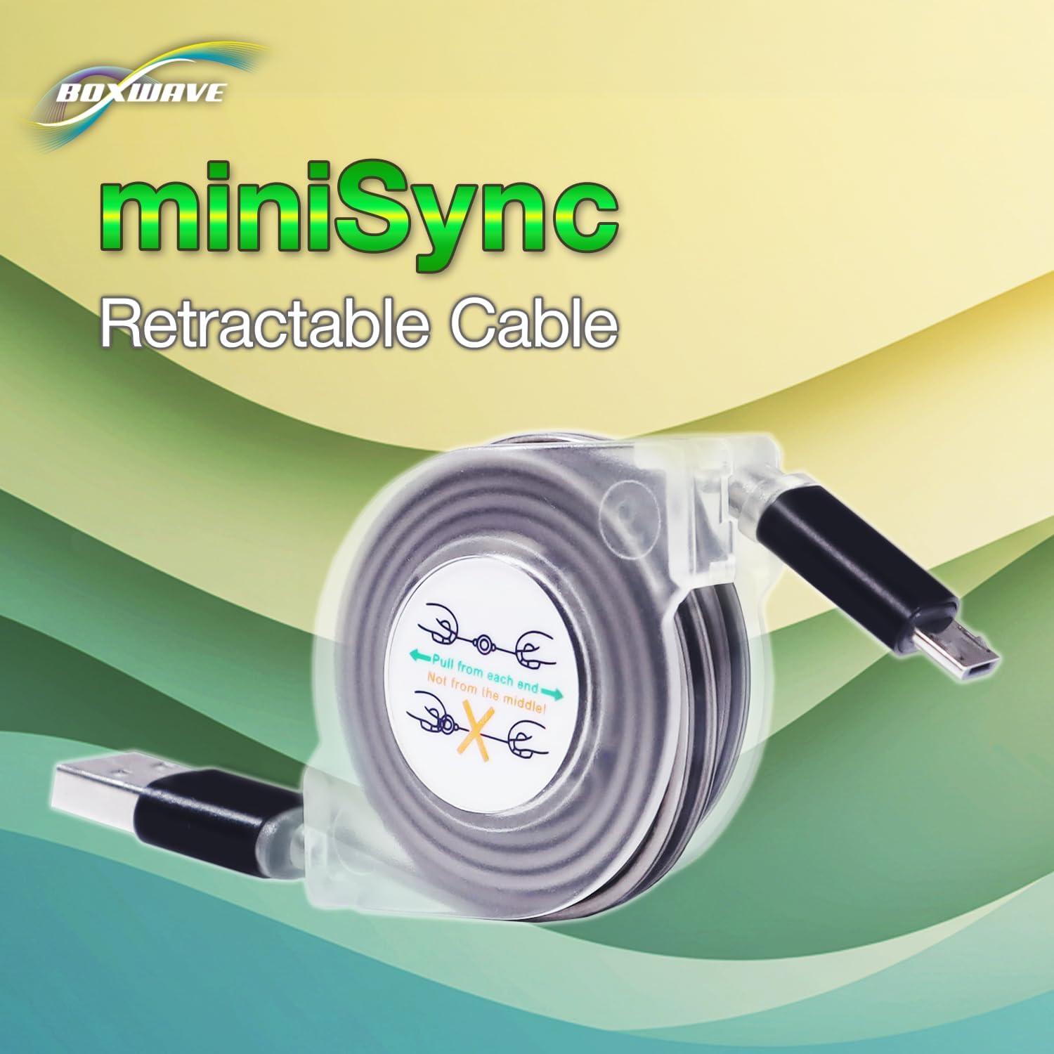 Cable Retráctil BoxWave Compatible con Lava Z71 - miniSync
