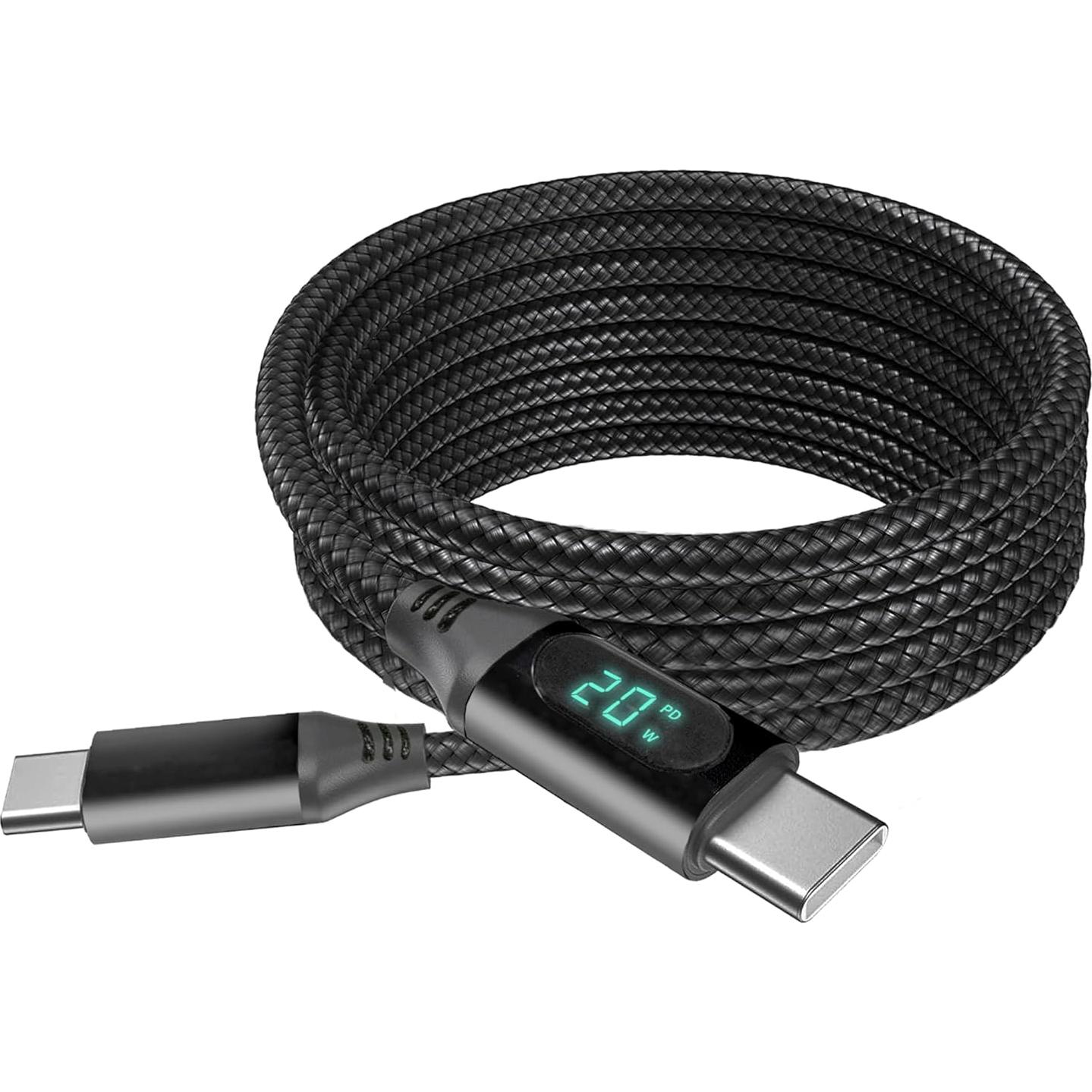 Cable PowerDisplay PD BoxWave 1.83m USB-C a USB-C 100W