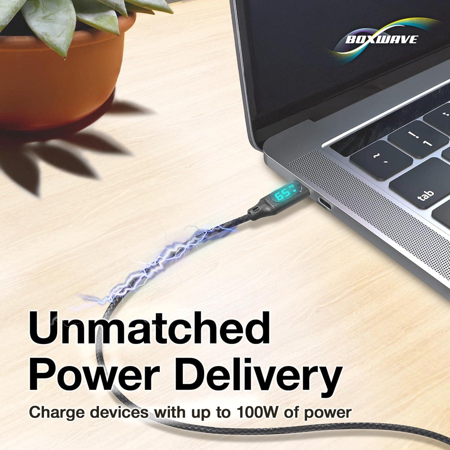 Cable PowerDisplay PD BoxWave 1.83m USB-C a USB-C 100W