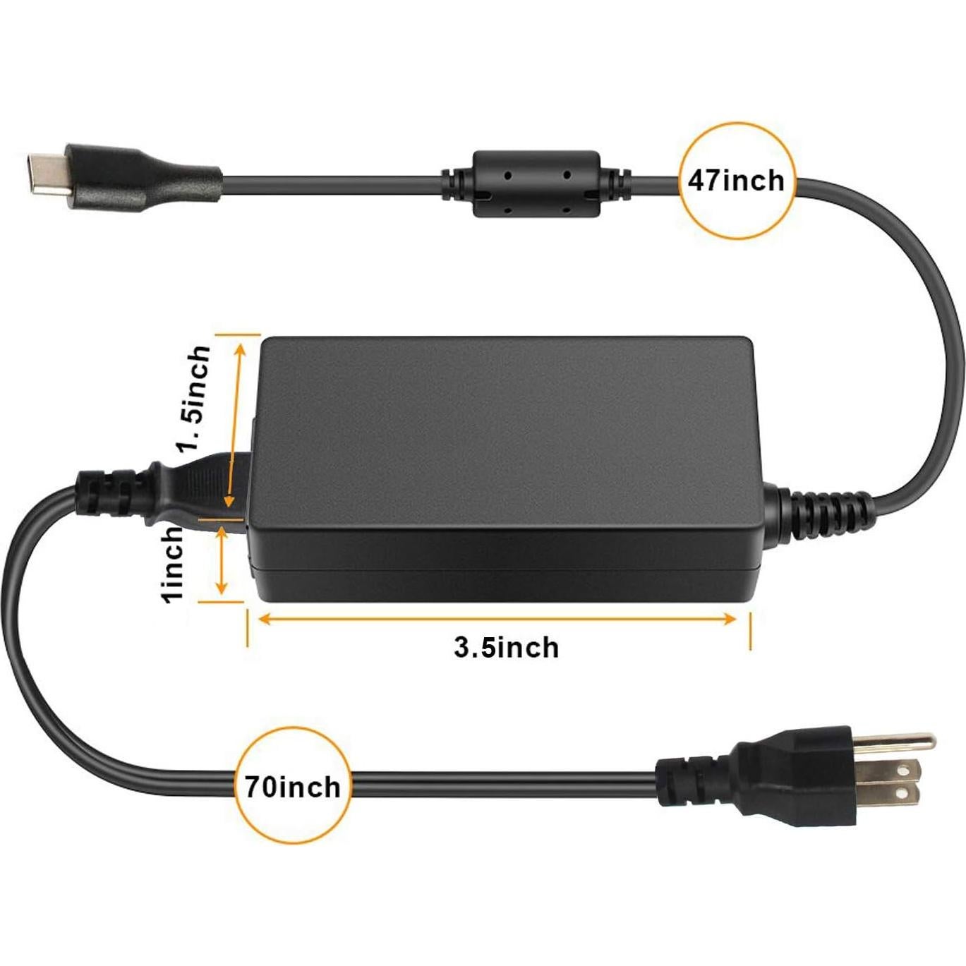 Cargador USB C 45W DMKAOLLK para Chromebook HP y más