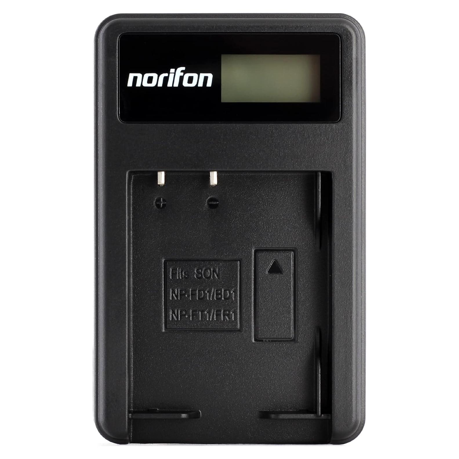 Cargador USB LCD Norifon NP-BD1 para Cámaras Sony
