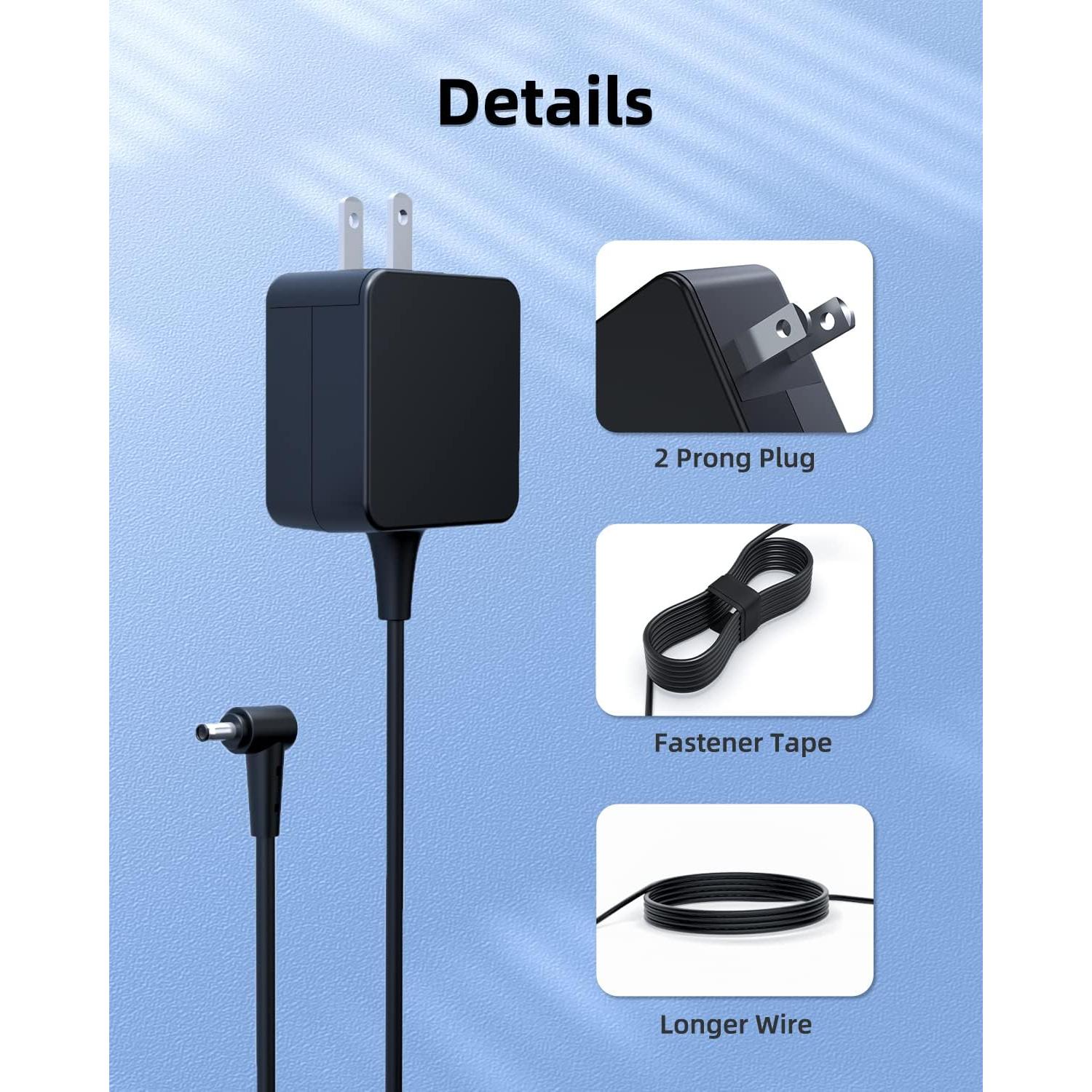 Cargador de CA Superer 65W para Asus ZenBook Duo 15.6"