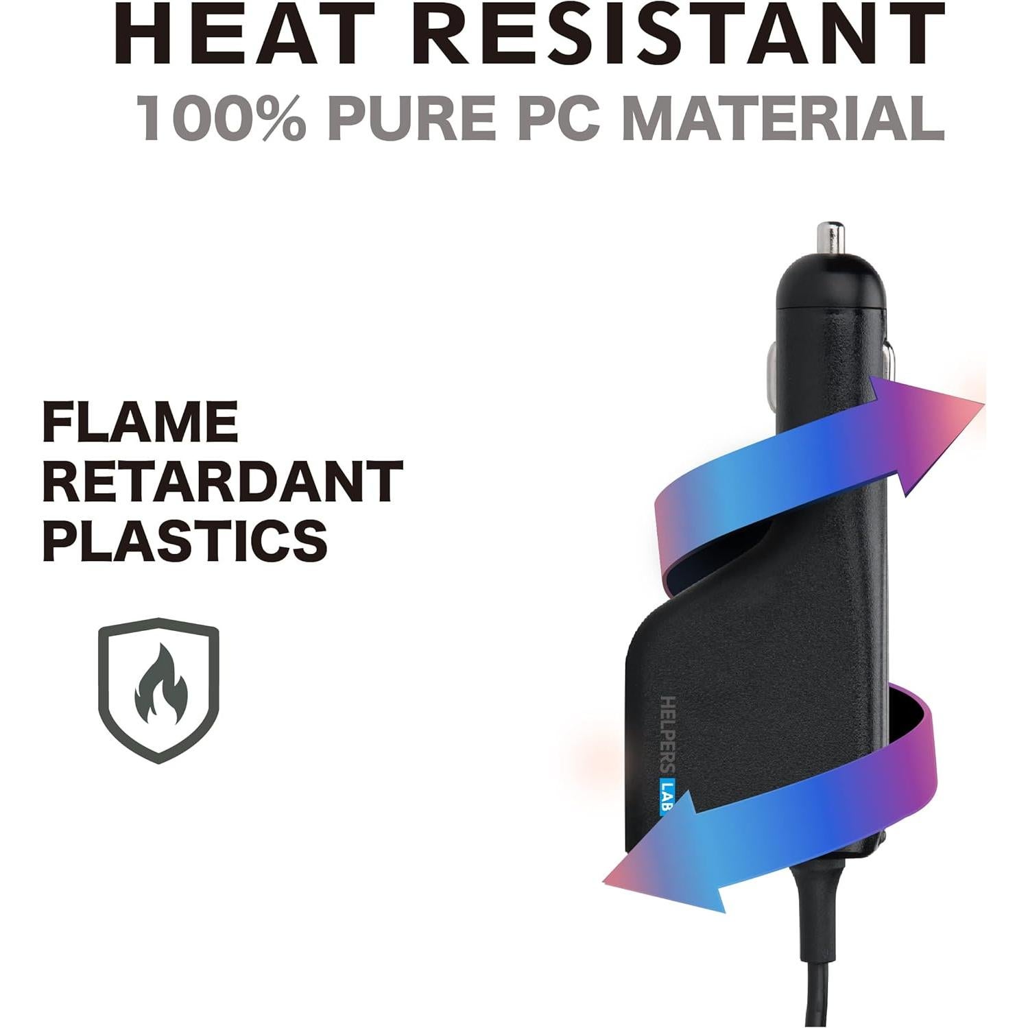 12V 24V Input Laptop Car Charger 16V 18.5V 19V 19.5V 20V DC Power Adapter 90W with 18W QC3.0 USB & 16 Tips 108W Universal for HP Dell IBM Lenovo Acer ASUS Compaq Samsung Sony and More