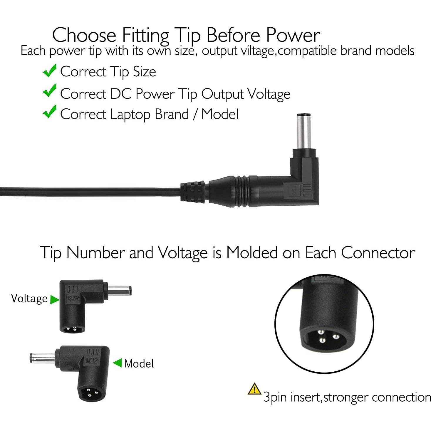 12V 24V Input Laptop Car Charger 16V 18.5V 19V 19.5V 20V DC Power Adapter 90W with 18W QC3.0 USB & 16 Tips 108W Universal for HP Dell IBM Lenovo Acer ASUS Compaq Samsung Sony and More