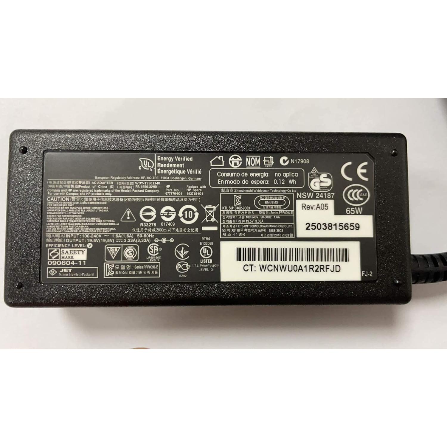Adaptador de corriente JHZL 19V 3.42A 65W para portátiles ACER
