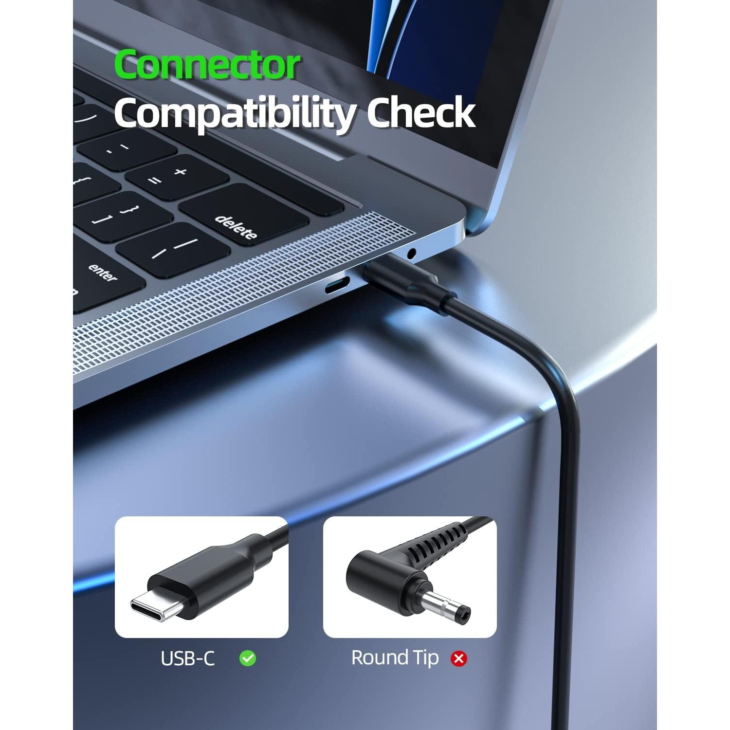 Cargador USB-C Dexpt 65W para Asus Zenbook y Chromebook