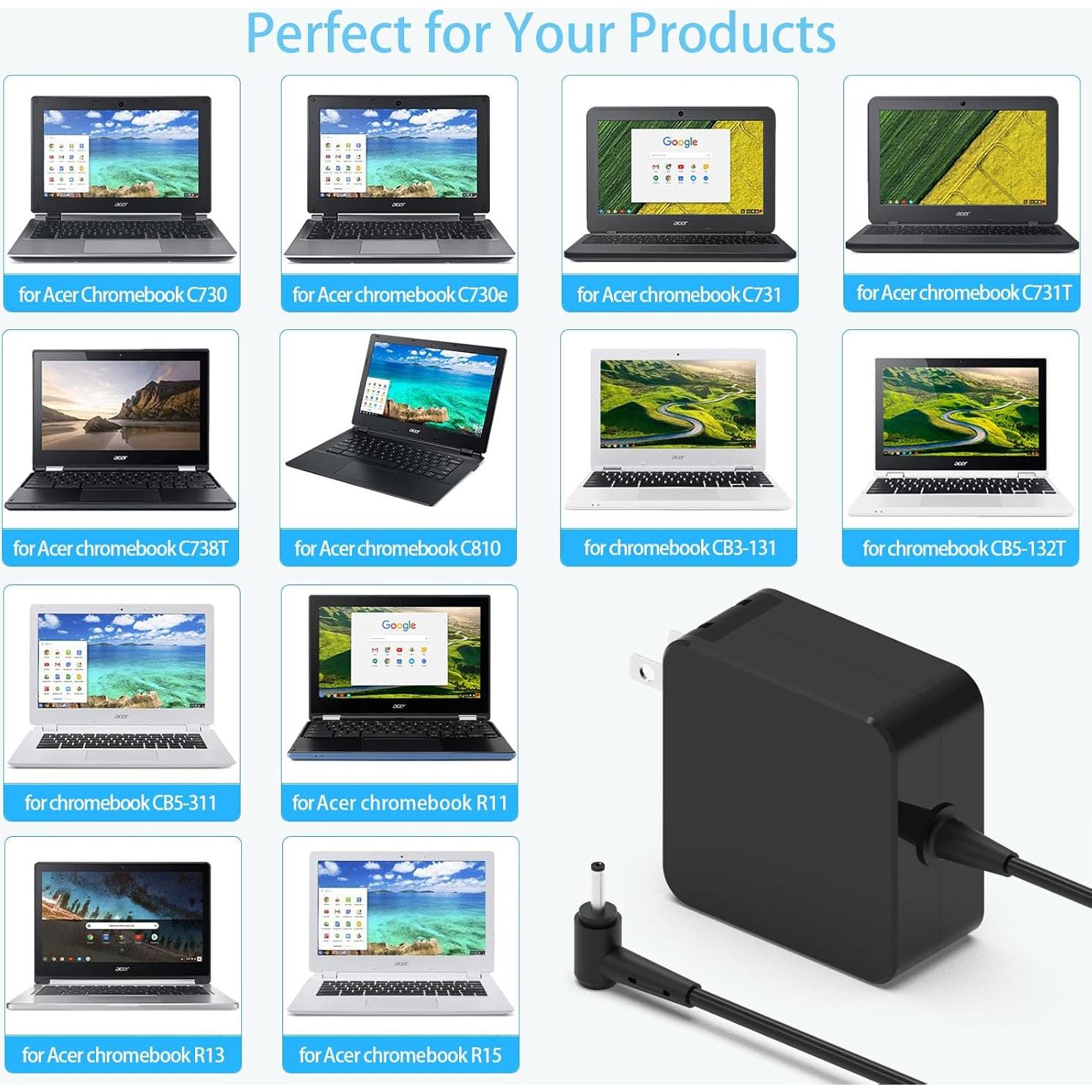 Cargador de Laptop 65W DONGGUAN para Acer Swift 3/5/Spin