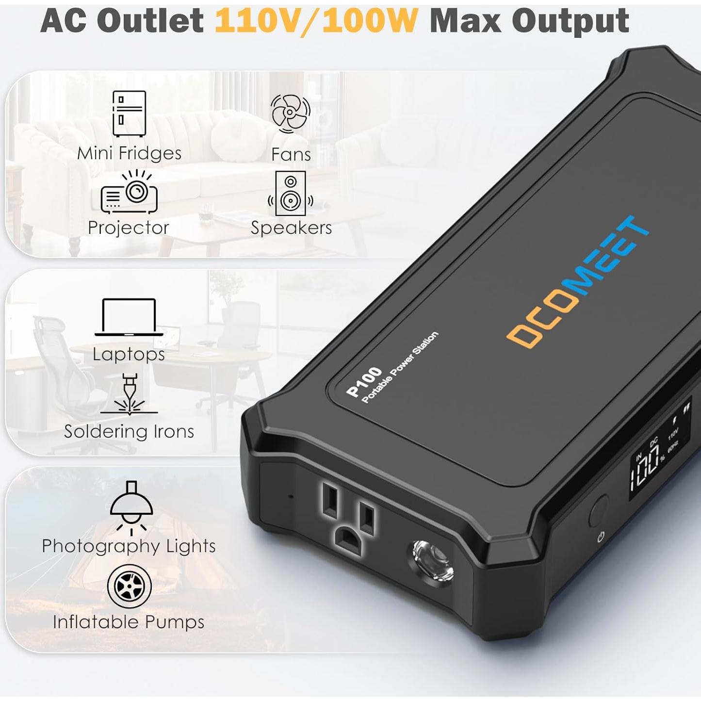 Cargador Portátil DCOMEET P100 99.9Wh 100W USB-C para Laptop