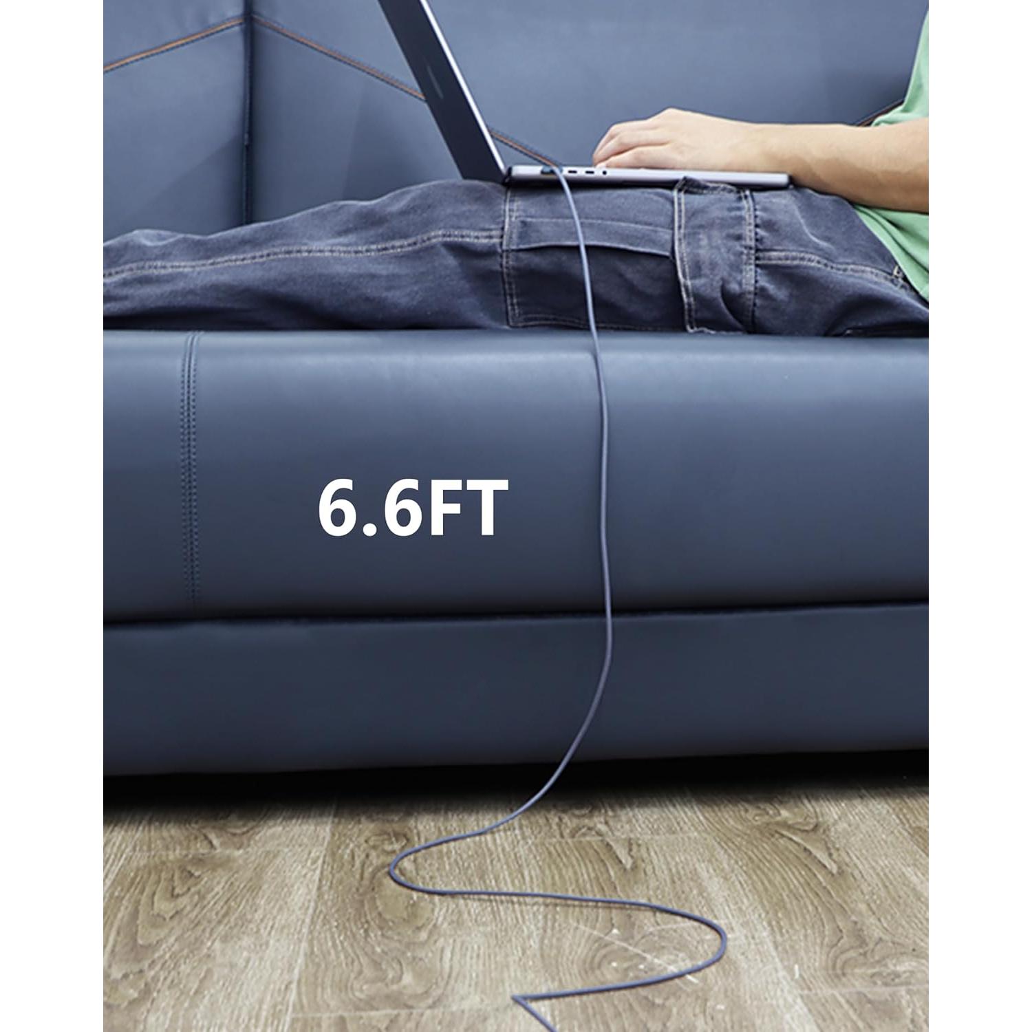 Cable de carga rápida magnético USB-C 2m DERLULU para MacBook