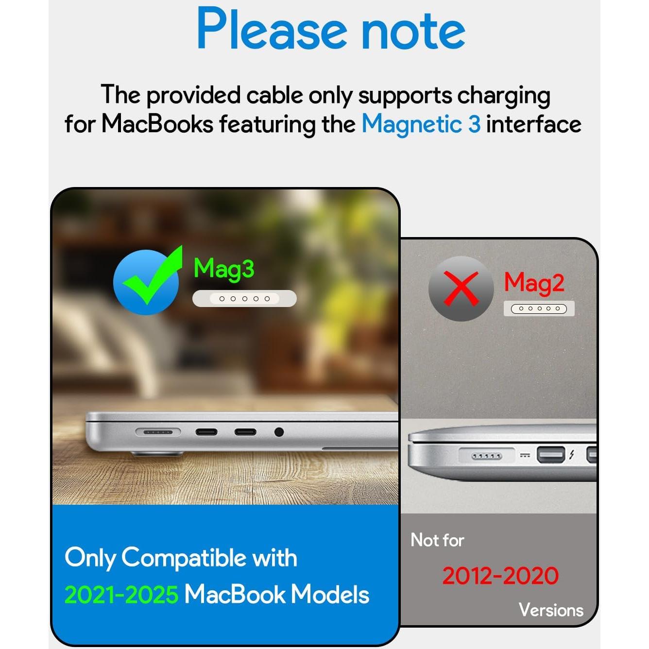 Cargador Magnético USB-C 96W para MacBook Pro/Air 13-16"