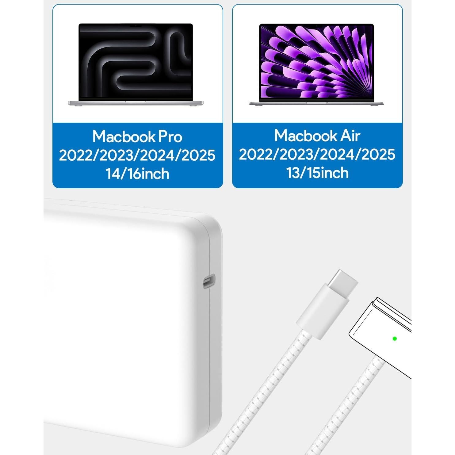 Cargador Magnético USB-C 96W para MacBook Pro/Air 13-16"