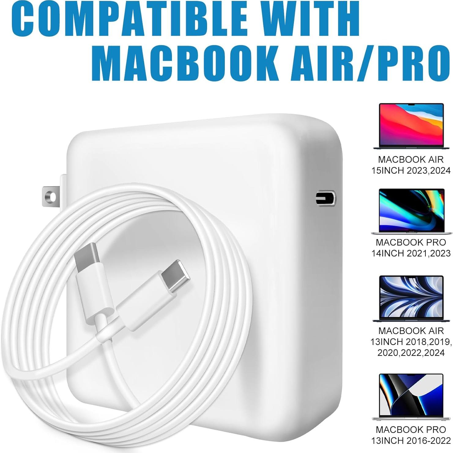 Cargador USB-C 70W para MacBook Pro/Air M1 M2 M3 M4 2m