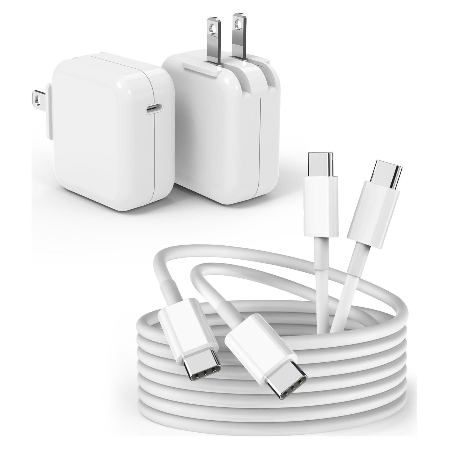 Cargador USB-C 30W para MacBook Air/Pro + Cable 10FT