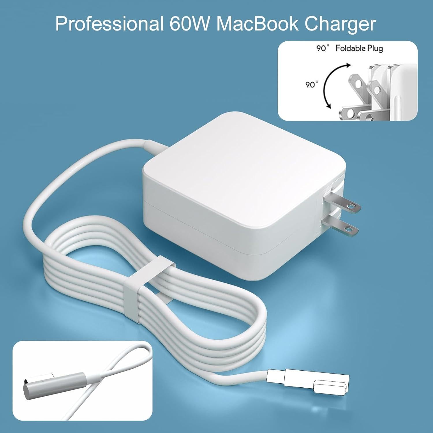 Cargador Eokoowo 60W Tipo L para MacBook Pro y Air