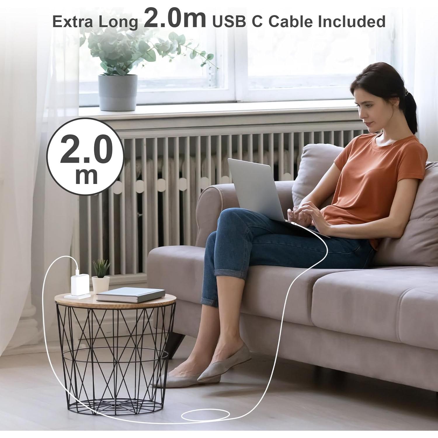 Cargador Rápido 140W USB-C para MacBook Pro y Air