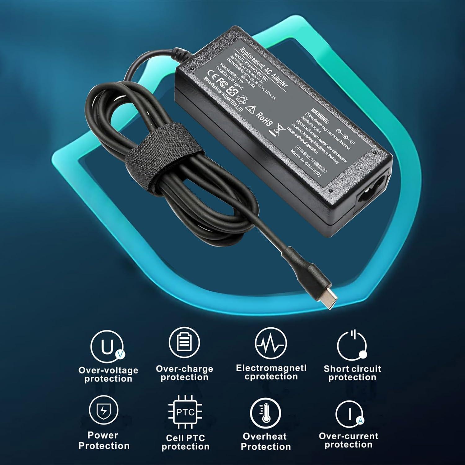 Cargador USB-C 45W DONGGUAN para Lenovo ThinkPad y Dell