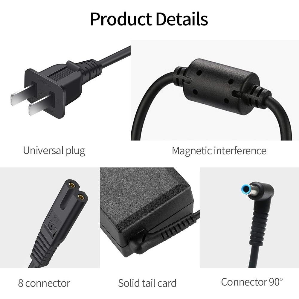 Cargador de Laptop 45W VillaCool Compatible con HP 14"