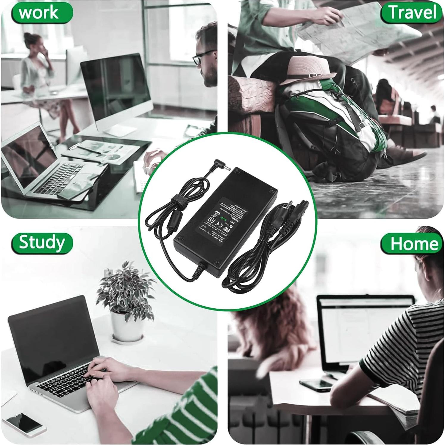 Adaptador de corriente AC DC J-ZMQER para Gigabyte Aorus X5 15.6