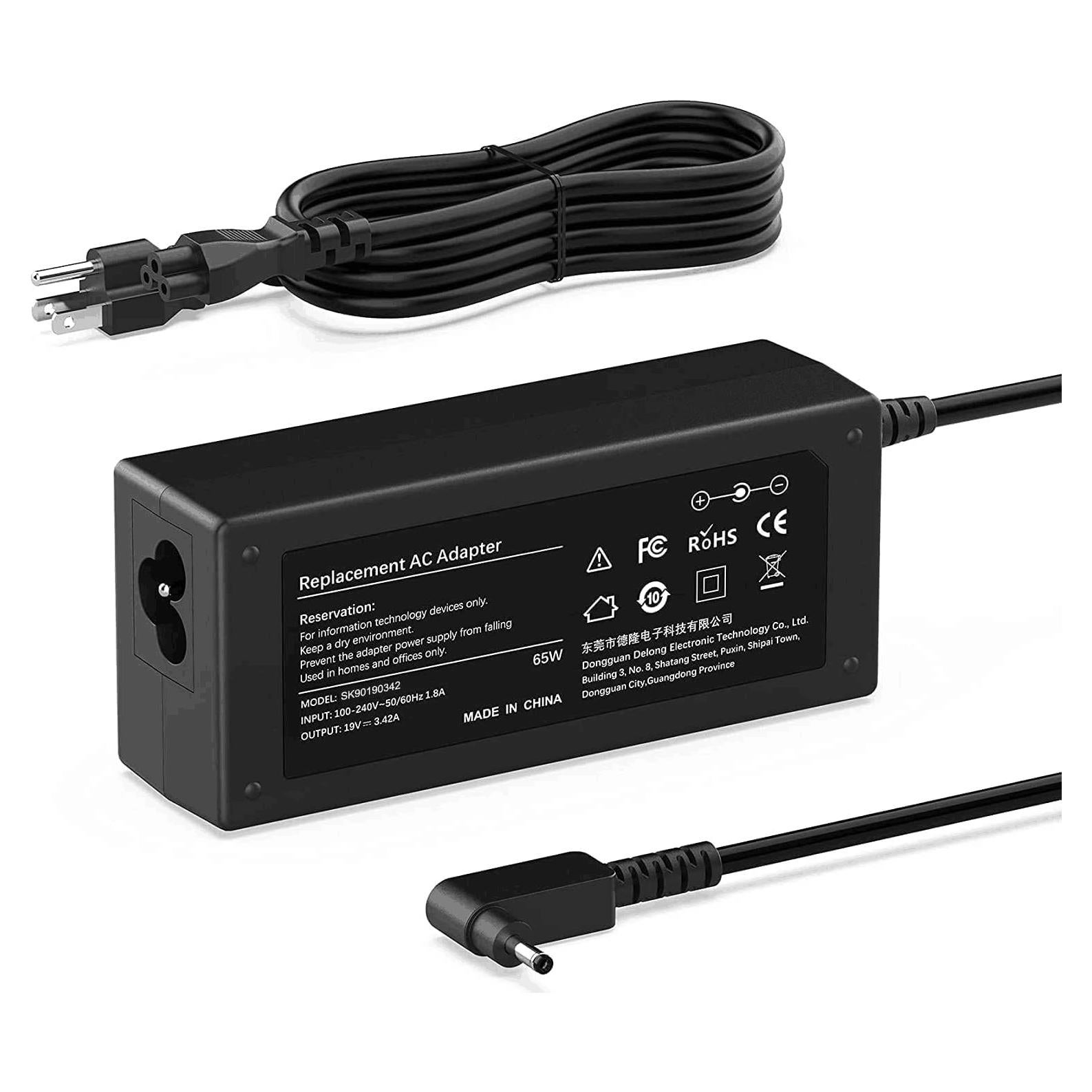 Cargador de Laptop Acer 65W/45W Adaptador CA S7/S5/S3/R13/R15