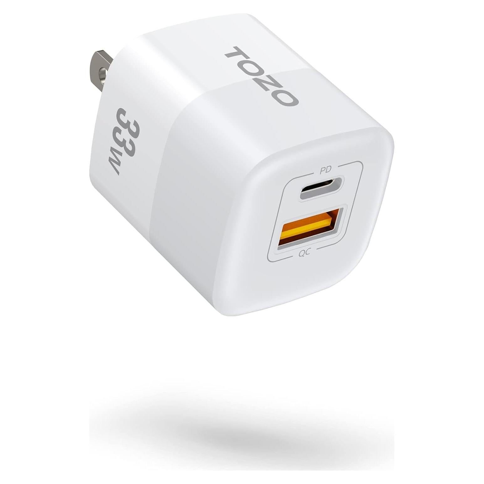 Cargador de Pared TOZO C3 33W PD USB-C Blanco