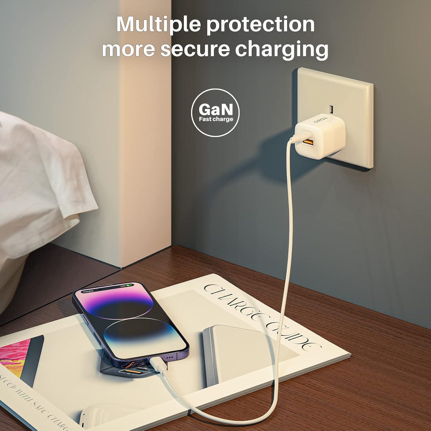 Cargador de Pared TOZO C3 33W PD USB-C Blanco