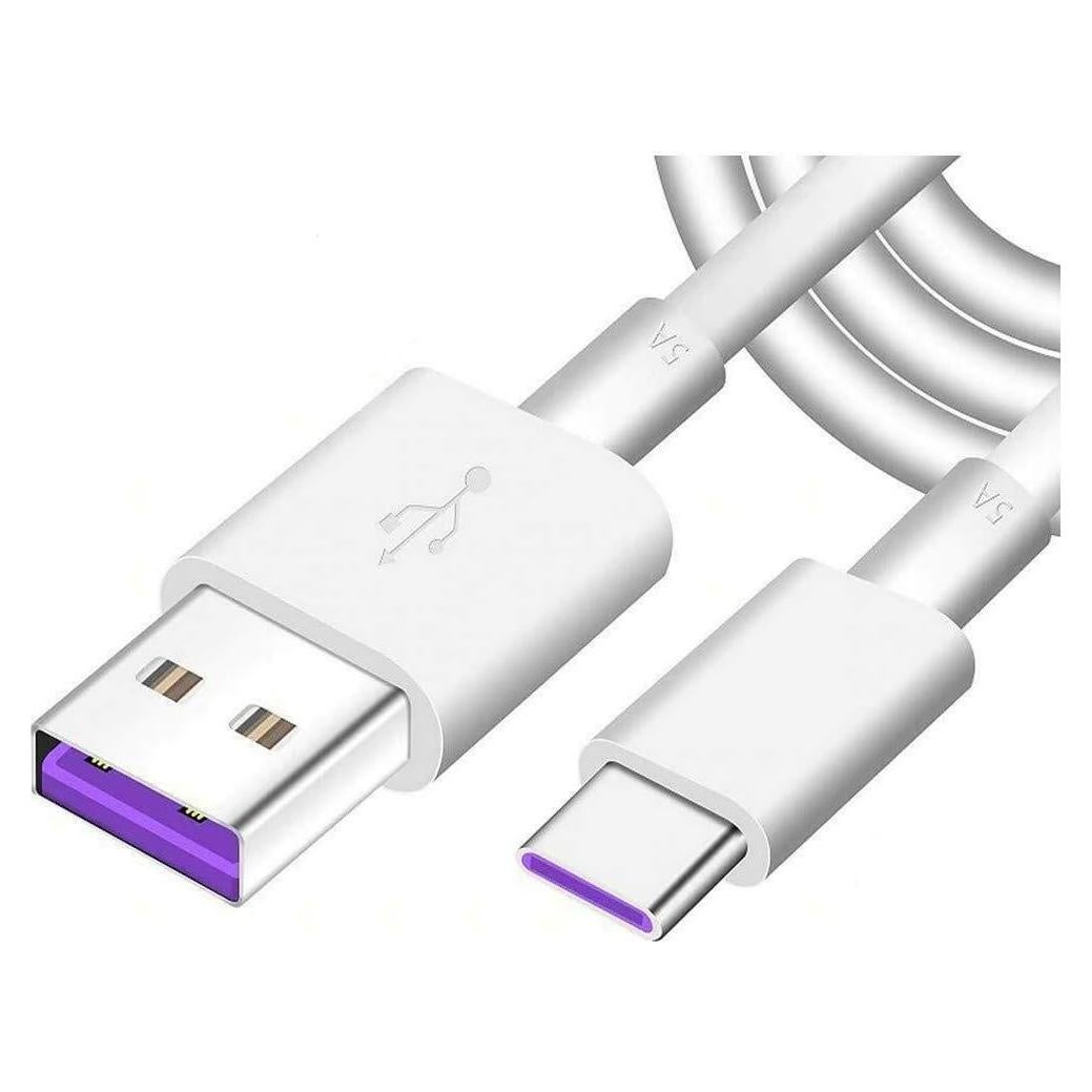 Cable USB Tipo C Huawei SuperCharge 5A 1M Blanco Original