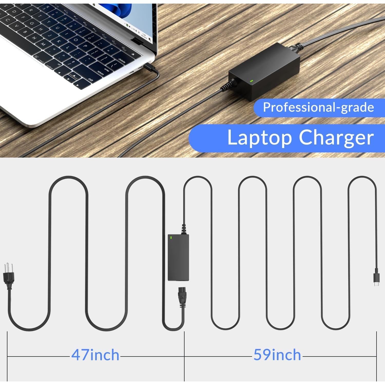 Cargador Universal USB C 65W para Laptop Acer Asus HP Lenovo