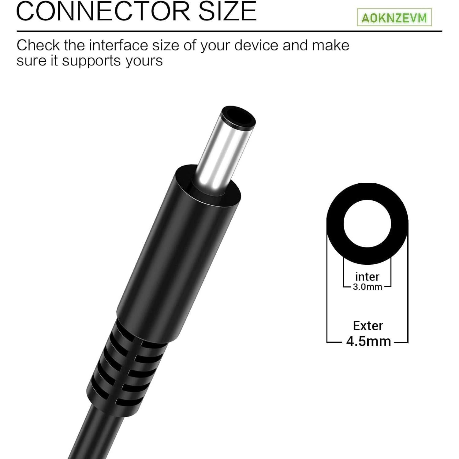 Cargador Laptop AOKNZEVM 65W Compatible Dell Inspiron/Latitude/Vostro