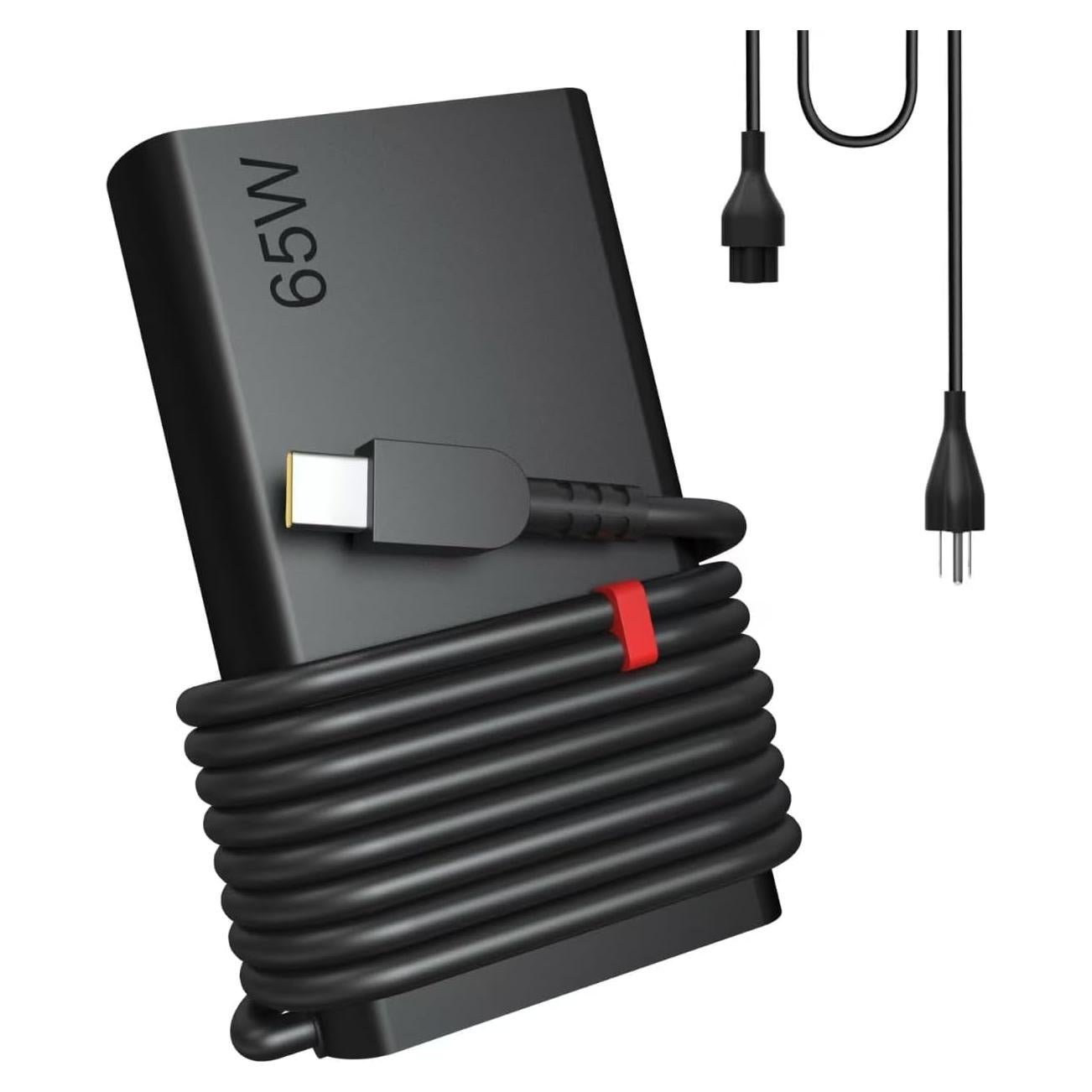 Cargador USB C 65W NXNUFCSM para Lenovo ThinkPad y Chromebook
