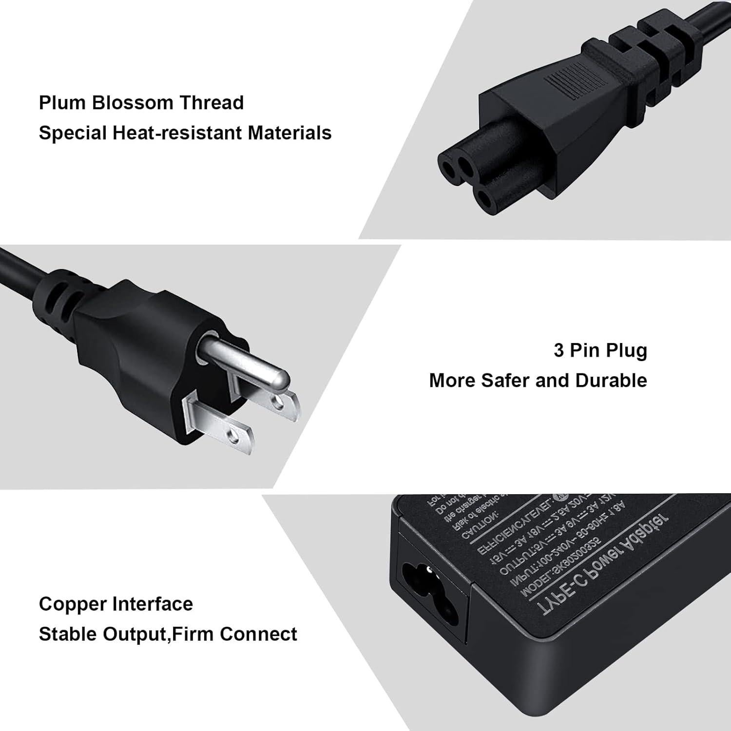 Cargador USB-C TSKYBEAR 45W para HP Chromebook X360