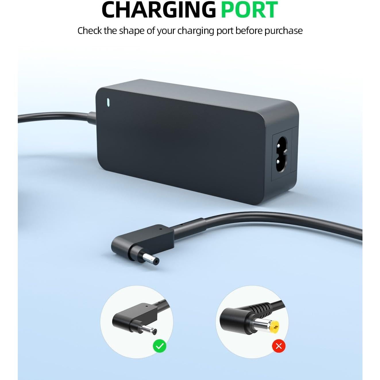 Cargador de CA Superer 65W para Acer Chromebook y Aspire