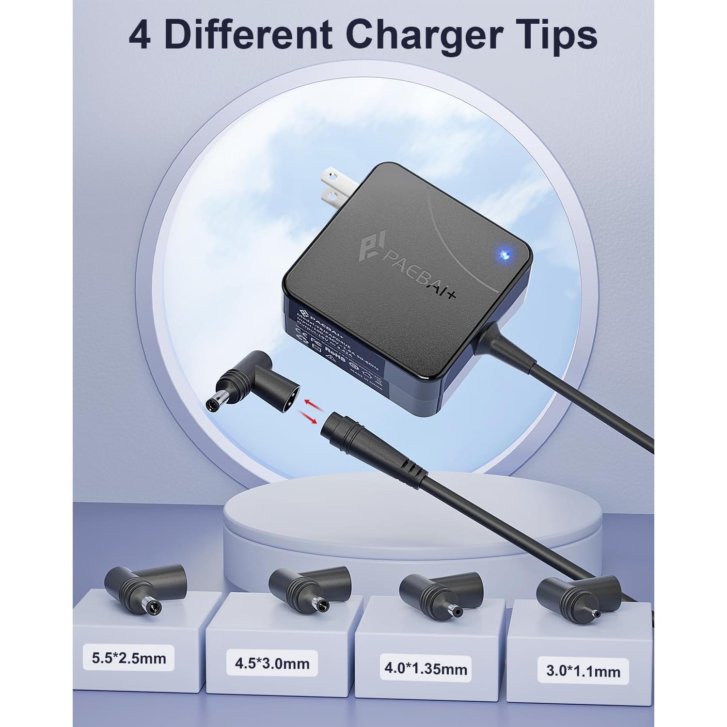 Cargador de Laptop 65W PAEBAI+ para Asus Vivobook Zenbook