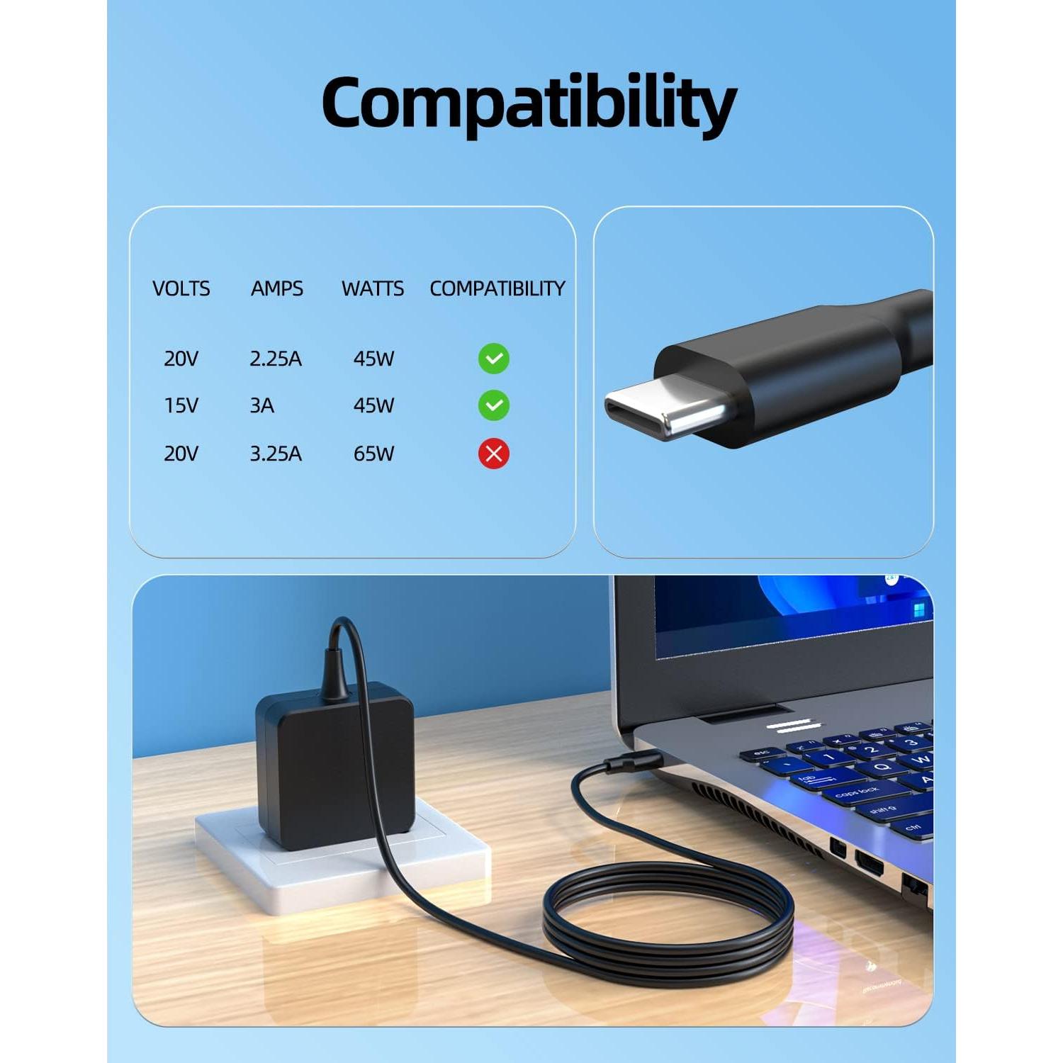 Cargador de CA 45W Superer para Asus ExpertBook Chromebook