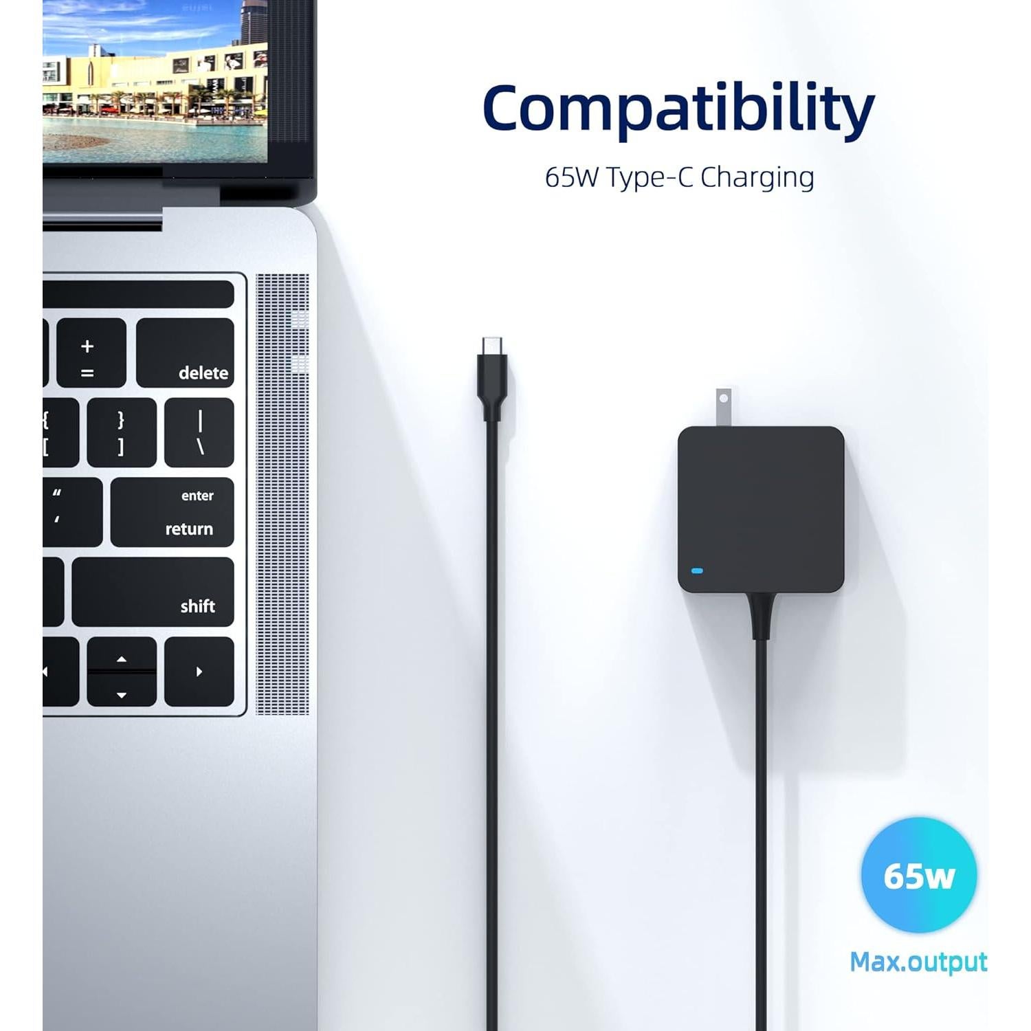 Cargador 65W Nicpower para Asus Zenbook Duo y ExpertBook