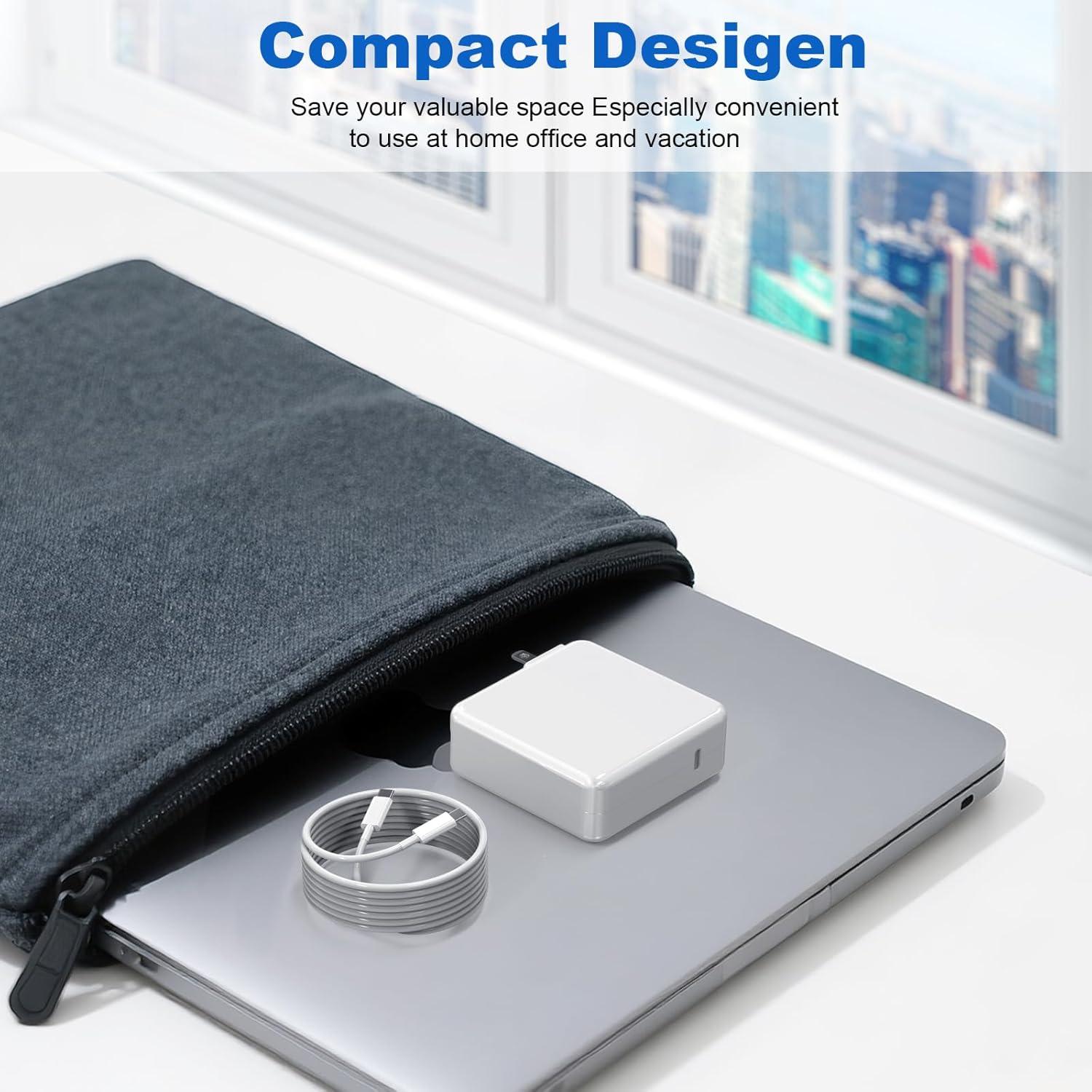 Adaptador de corriente rápido USB C 118W para MacBook Pro/Air