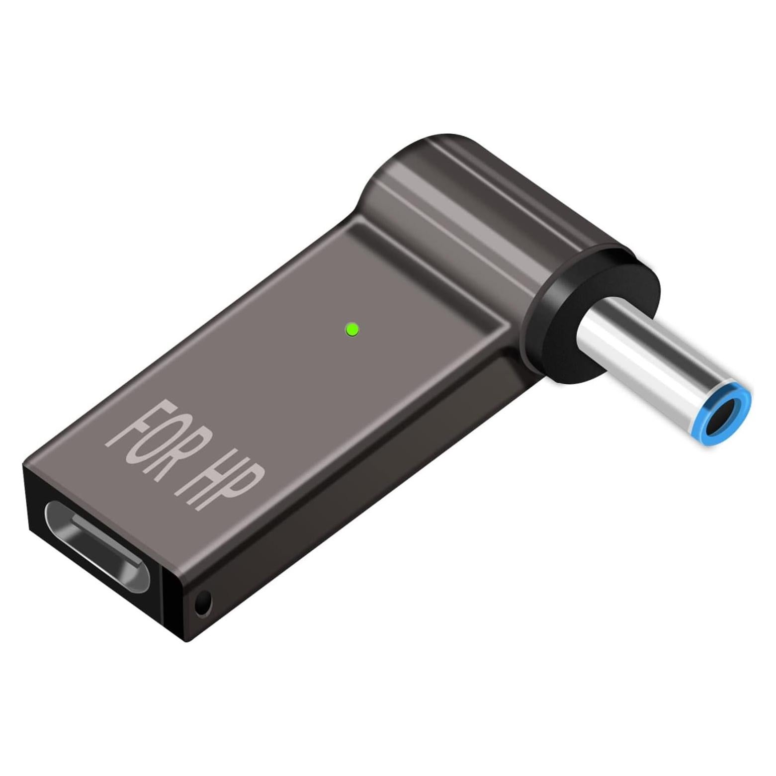 Adaptador USB C a 4.5mm Punta Azul Inteligente HP 65W 90W