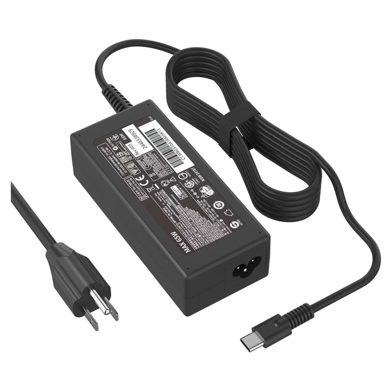 Cargador USB-C 65W Speott para Laptop HP y Chromebook